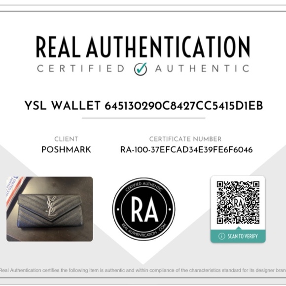 Saint Laurent Wallet with Chain NWOT - Picture 13 of 13